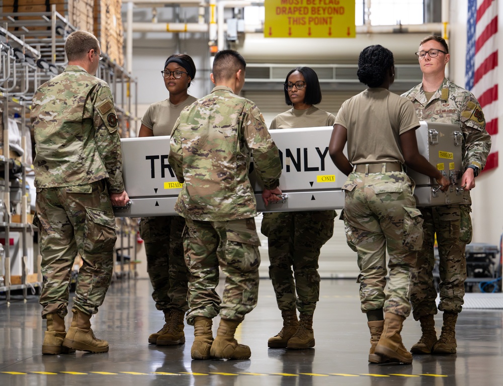 Airmen Train in Dignified Transfer Procedures at Dover AFB