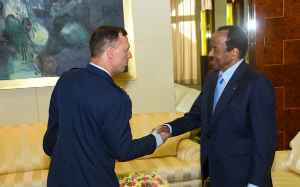 AFRICOM Commander visits Cameroon President