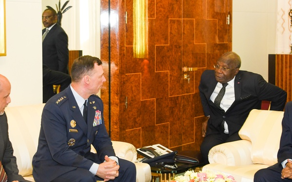 AFRICOM Commander visits Cameroon President