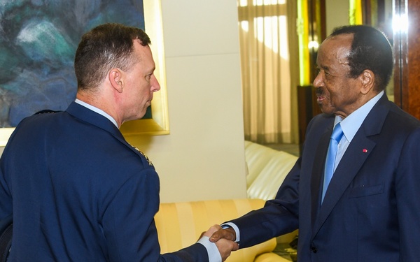 AFRICOM Commander visits Cameroon President