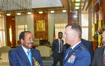 AFRICOM Commander visits Cameroon President