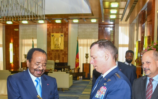 AFRICOM Commander visits Cameroon President