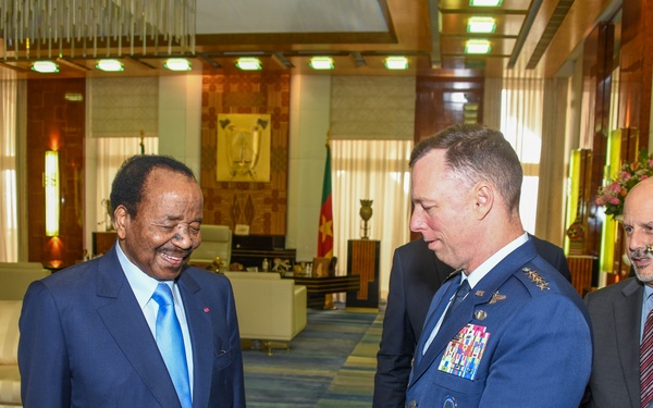 AFRICOM Commander visits Cameroon President