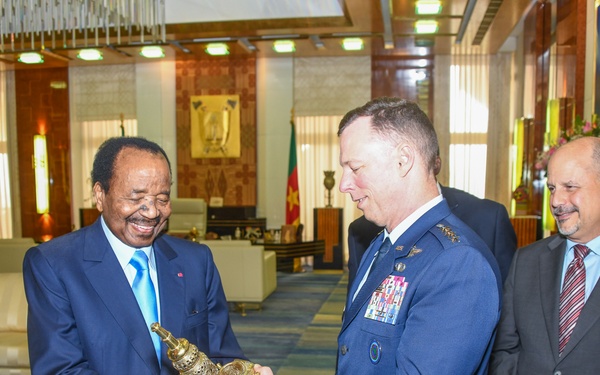 AFRICOM Commander visits Cameroon President