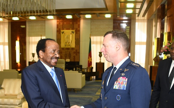 AFRICOM Commander visits Cameroon President