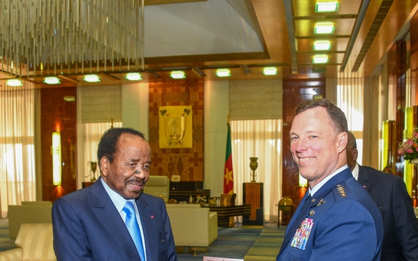AFRICOM Commander visits Cameroon President