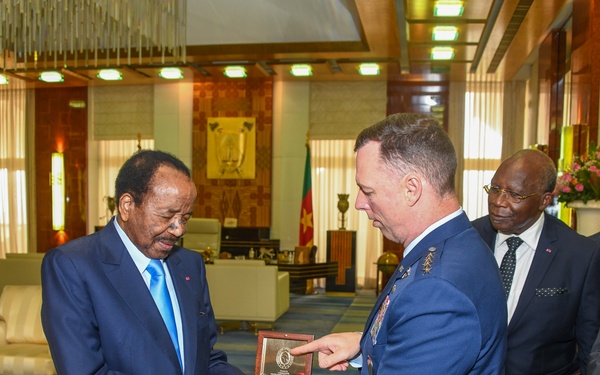 AFRICOM Commander visits Cameroon President