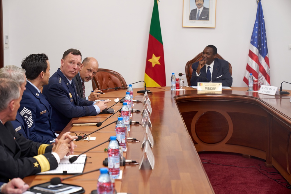 AFRICOM Commander visits Cameroon Minister of Defense