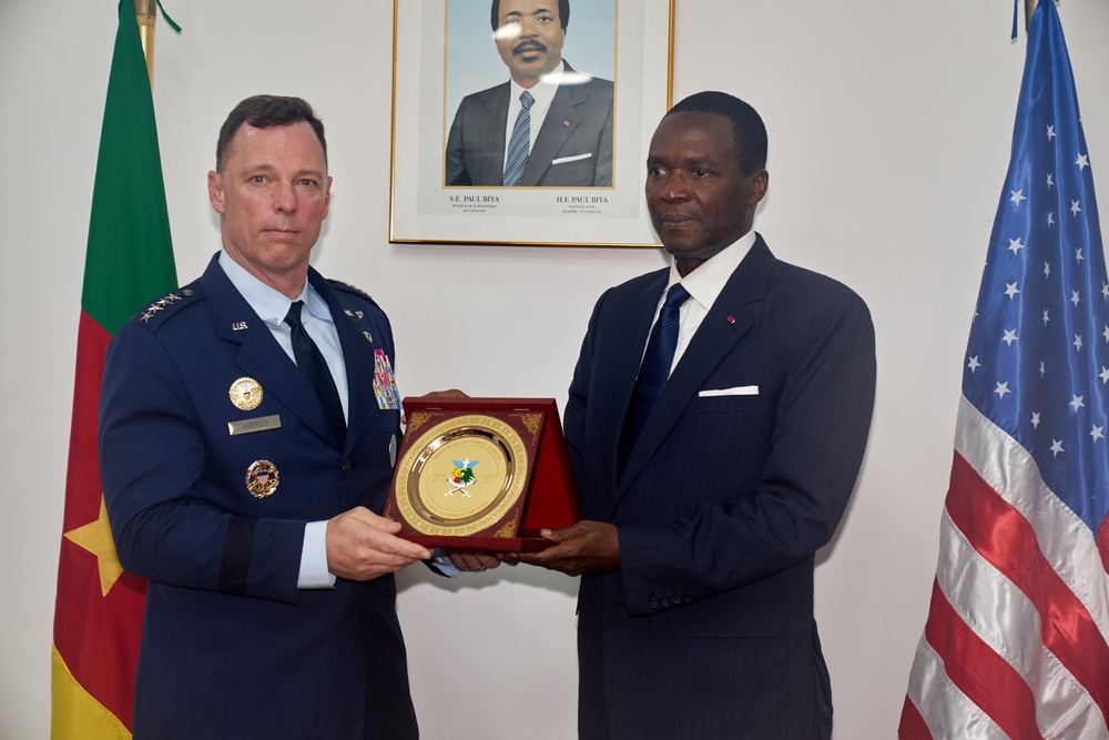 AFRICOM Commander visits Cameroon Minister of Defense