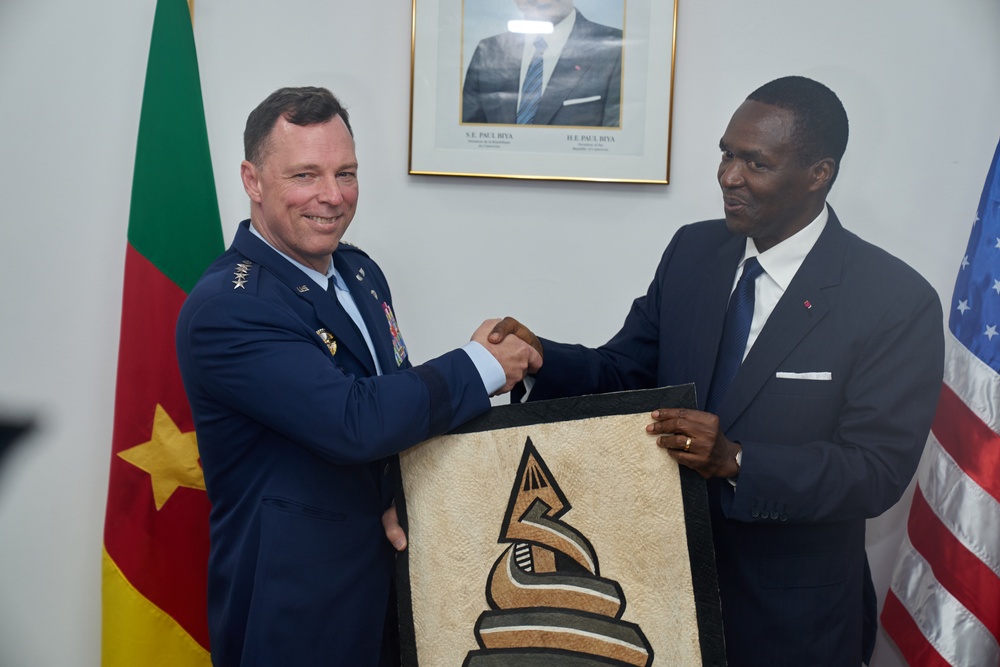 AFRICOM Commander visits Cameroon Minister of Defense