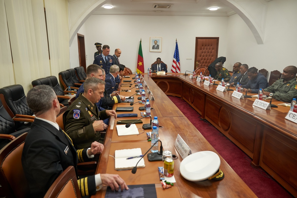 AFRICOM Commander visits Cameroon Minister of Defense
