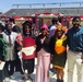 Gertrude with her family at graduation