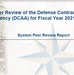 External Peer Review Results Announced