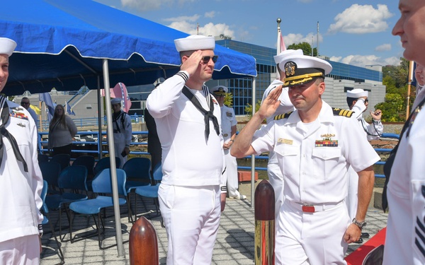 Historic Ship Nautilus and Submarine Force Museum holds Change of Charge Ceremony