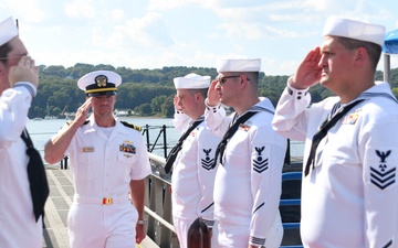 Historic Ship Nautilus and Submarine Force Museum Holds Change of Charge Ceremony