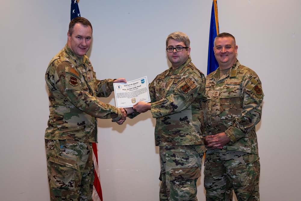 Wing leaders recognize award winners, outstanding performers