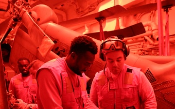 USS Roosevelt (DDG 80) and Helicopter Maritime Strike Squadron (HSM) 79 Conduct Flight Operations in the East Mediterranean Sea