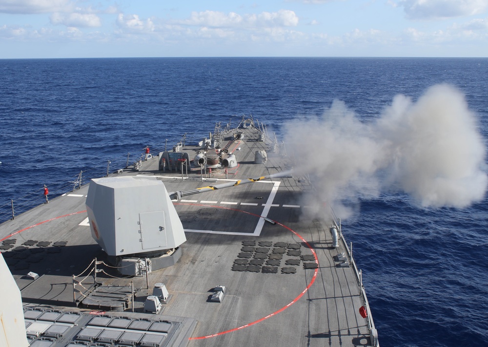 USS Roosevelt (DDG 80) Conducts Live-Fire Gunnery Exercise