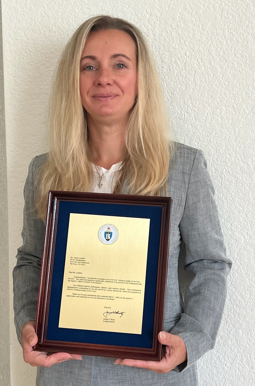 Jolanta Cardillo, DCAA's Technical Auditor of the Year