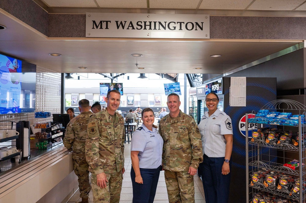 U.S. Air Force Expeditionary Center Commander Visits Olympic Dining Facility