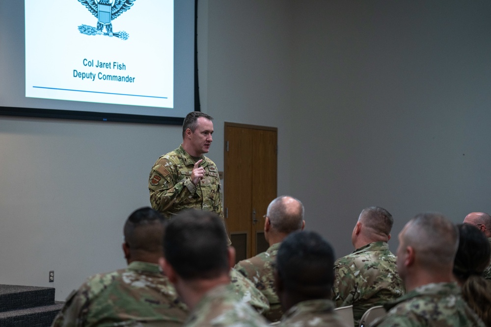 Wing leadership highlights priorities, GPC during commander’s calls