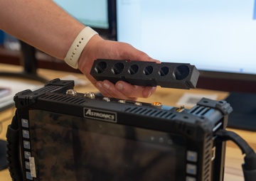 Cpl. Grant Morris Designs 3D-Printed Dust Cover During Additive Manufacturing Course