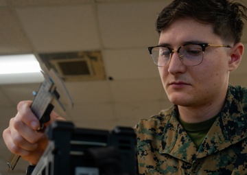 Cpl. Grant Morris Designs 3D-Printed Dust Cover During Additive Manufacturing Course