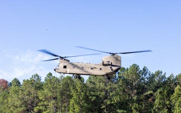 Chinook Lines up for Landing