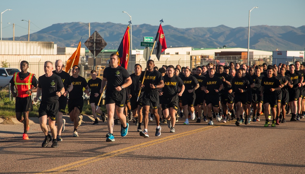 4th Special Troops Battalion Conducts Company Run