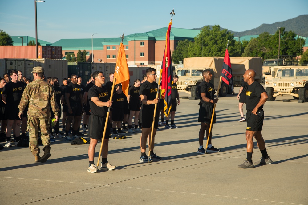 4th Special Troops Battalion Conducts Company Run