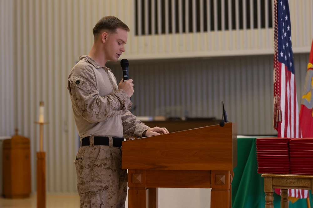 JTF-SB Marines conduct a Corporals Course graduation