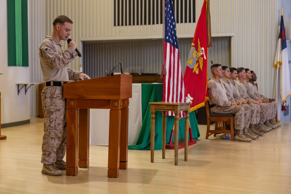 JTF-SB Marines conduct a Corporals Course graduation