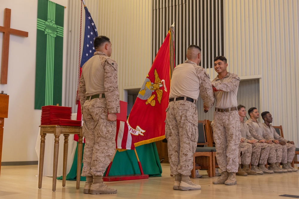JTF-SB Marines conduct a Corporals Course graduation