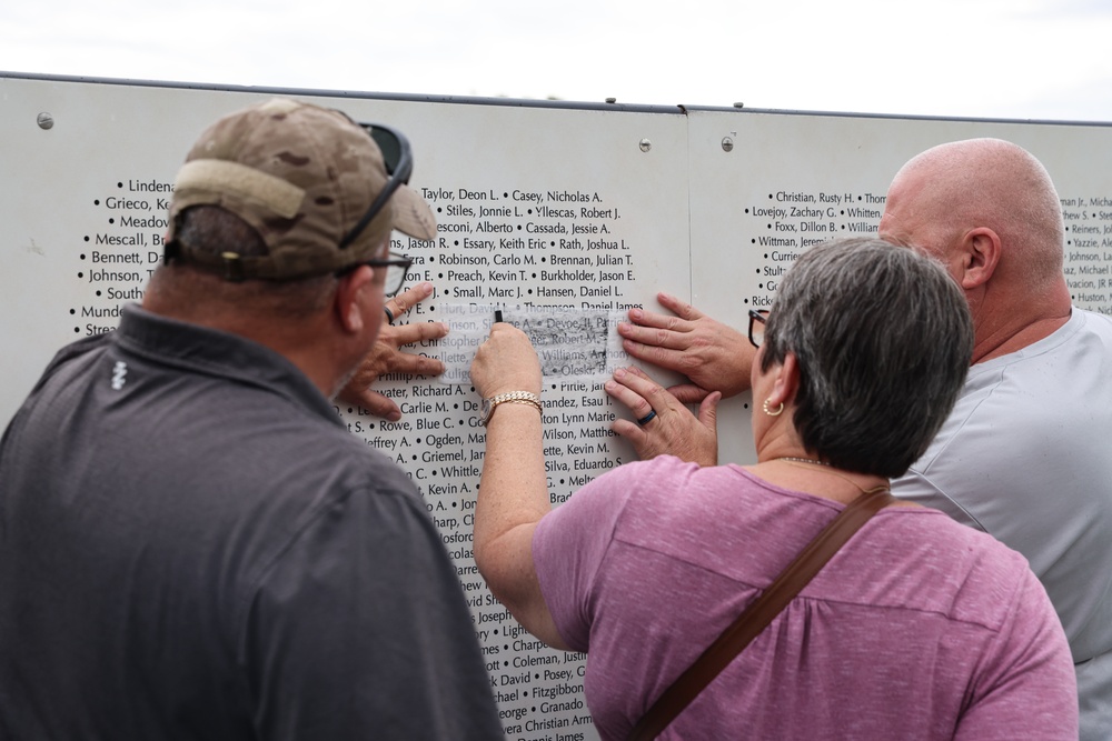 Visitors find names of loved ones on Global War on Terror Wall of Remembrance