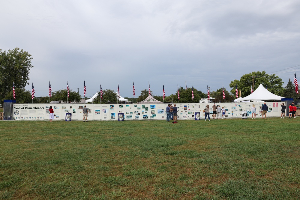 Attendees gather for Wall of Remembrance Ceremony in Solon, Iowa