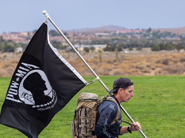 Edwards AFB POW/MIA ruck march