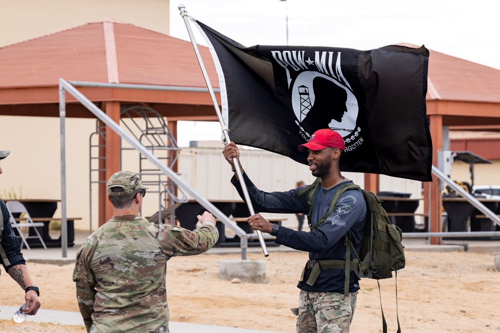 Edwards AFB POW/MIA ruck march