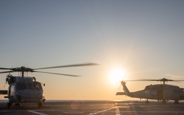 USS Arlington (LPD 24) Flight Operations with Spanish SH-60 Sea Hawks During UNITAS 2025