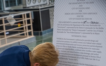 Toledo, Ohio Environmental Infrastructure Project Partnership Agreement Signing