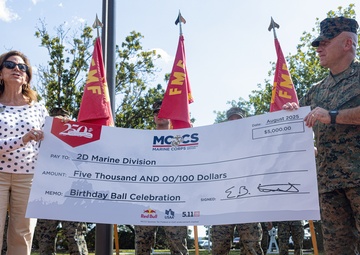 2nd Marine Division Wins MCCS 250th Ball Donation