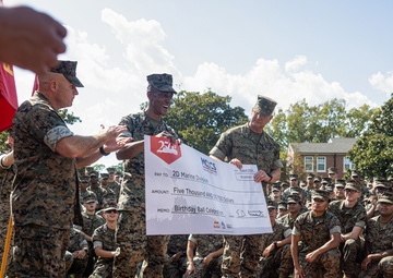 2nd Marine Division Wins MCCS 250th Ball Donation