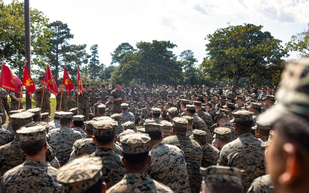 2nd Marine Division Wins MCCS 250th Ball Donation