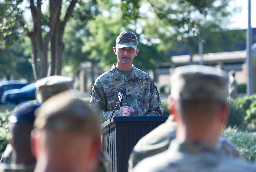Keesler pays tribute to POW/MIA with retreat ceremony