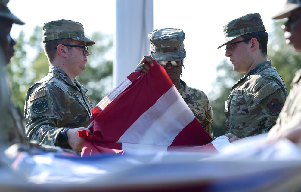Keesler pays tribute to POW/MIA with retreat ceremony