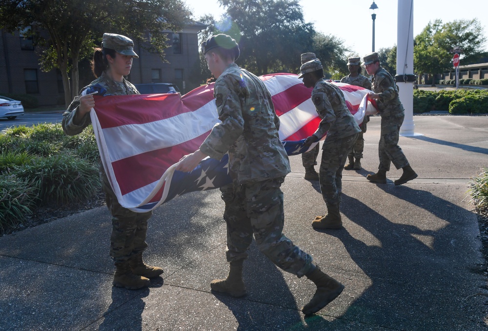 Keesler pays tribute to POW/MIA with retreat ceremony