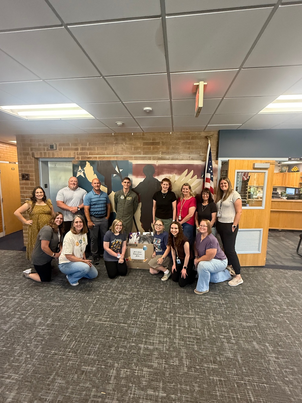 719th Test Squadron delivers supplies to local schools