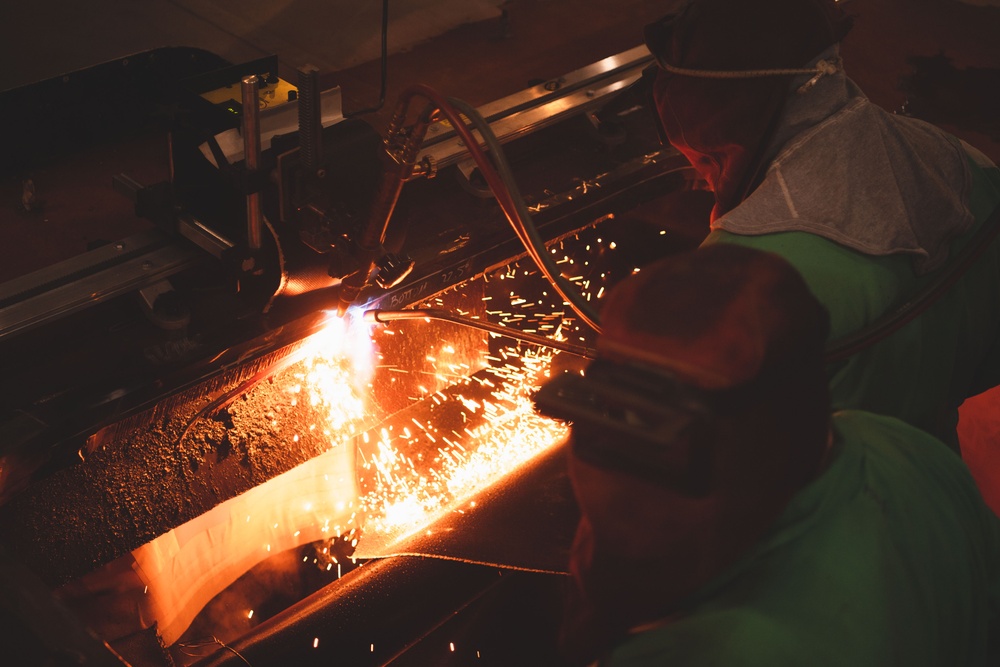 Ronald Reagan Sailors Stand Fire Watch as the Shipyard Works
