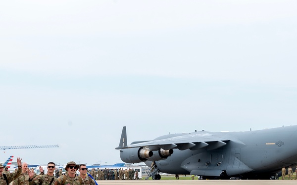 The 145th AW welcomes home Airmen after first C-17 deployment