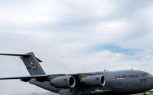 The 145th AW welcomes home Airmen after first C-17 deployment