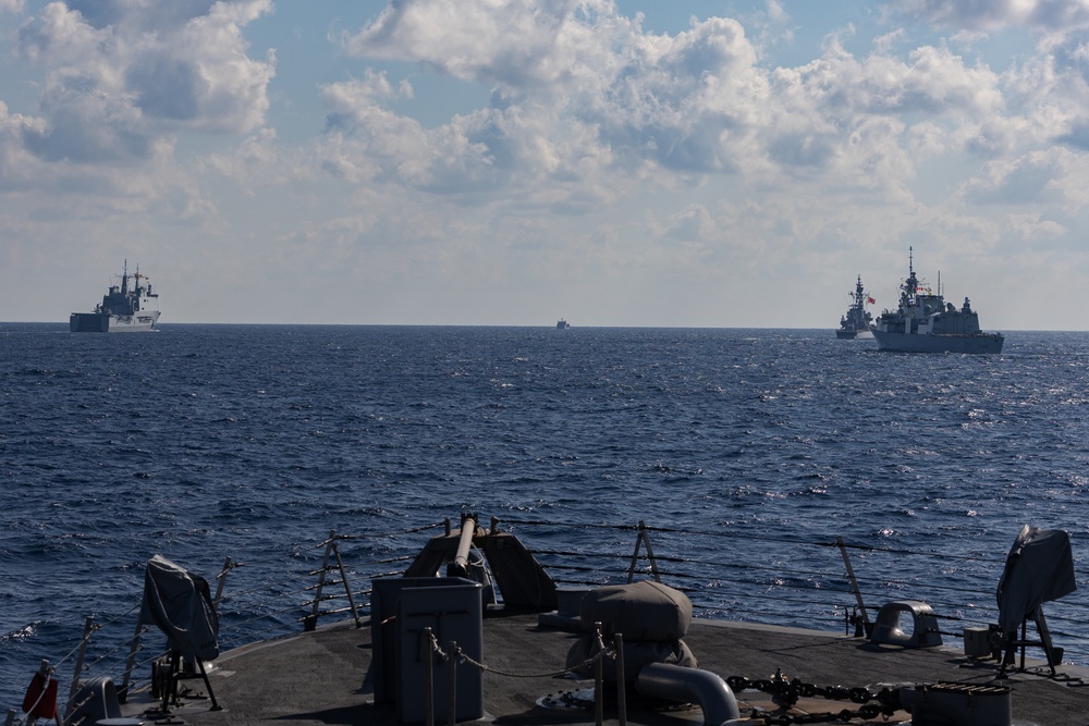 USS Cooperstown Participates in International Maneuvering Exercise with Partner Nations During UNITAS 2025
